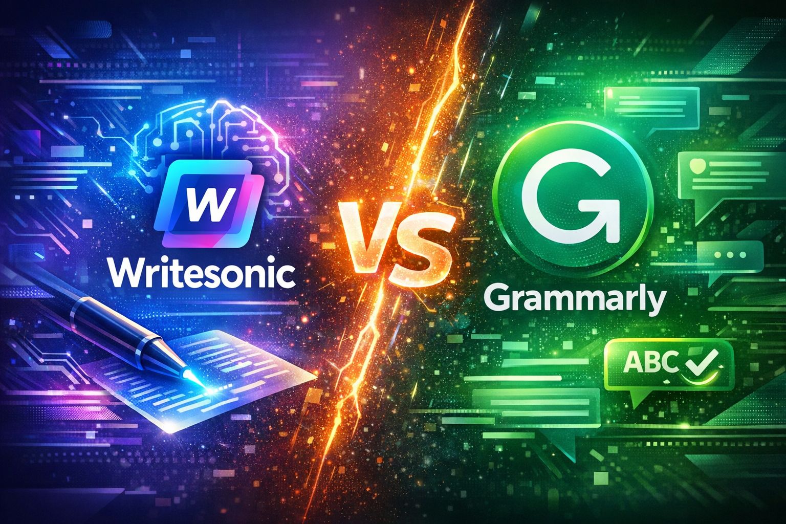 Writesonic vs Grammarly – Writing vs Proofreading